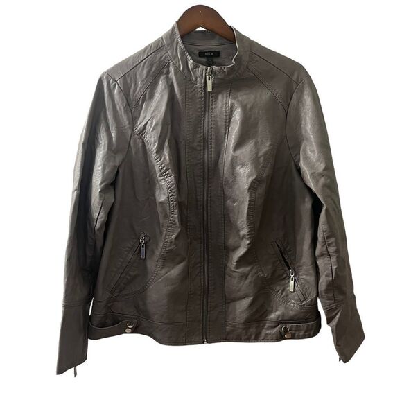 Apt. 9 Faux Leather Jacket Sz 1X - Picture 1 of 6